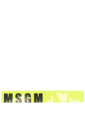 MSGM logo-print bookmark - Yellow