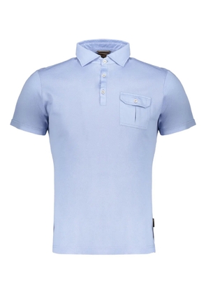 Moorer Ferdiq cotton polo shirt - Blue