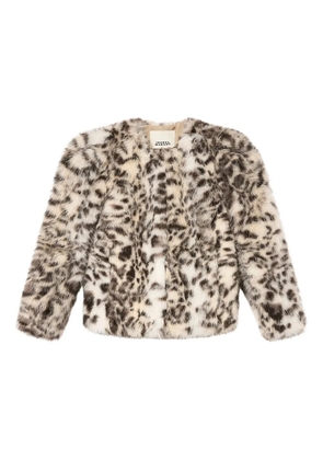 ISABEL MARANT Bahria animal-pattern jacket - Neutrals