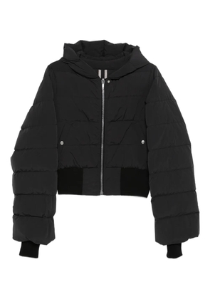 Rick Owens hooded quilted jacket - Black