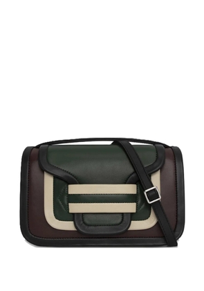Pierre Hardy panelled-design leather crossbody bag - Brown