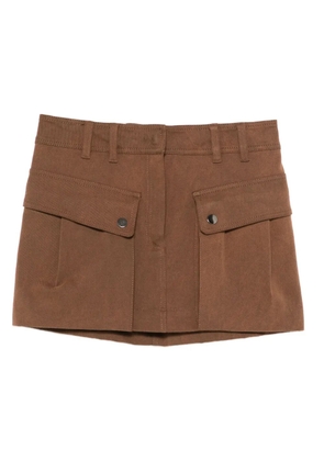 THE ANDAMANE pocket-detail mini skirt - Brown