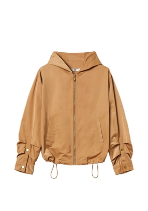 TWINSET pleat-detail taffeta jacket - Neutrals