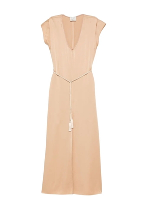 Forte Forte tassel tie jumpsuit - Neutrals