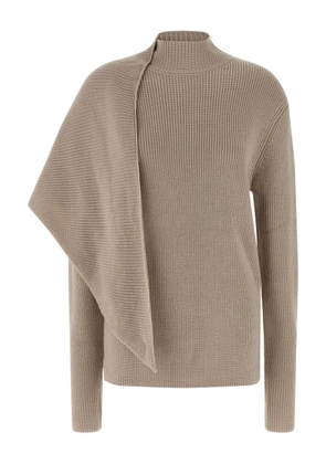 ENTIRE STUDIOS wrap turtleneck sweater - Neutrals