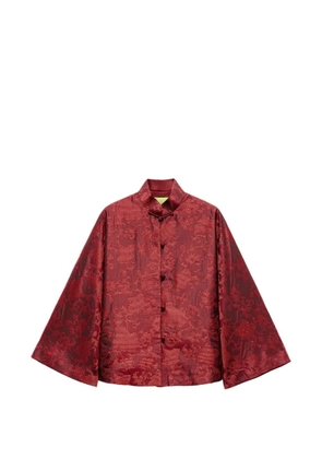 Shanghai Tang patterned button jacket - Red
