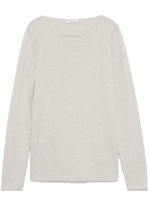 Brunello Cucinelli lurex-detailing sweater - Grey