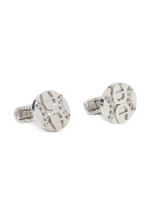 Aigner Kids circular-logo cufflinks - Silver