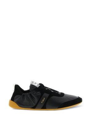 Chloé embossed kick lace-up sneakers - Black