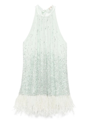 alice + olivia Erna mini dress - Green