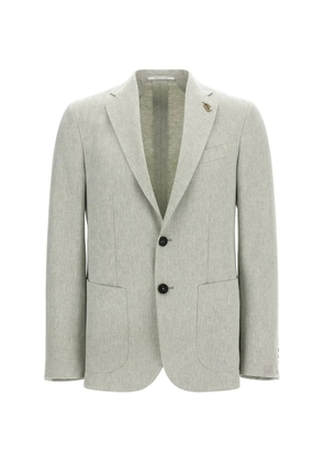 Pal Zileri Brera chevron-pattern blazer - Grey