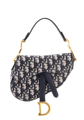 Christian Dior Pre-Owned Saddle Handbag Oblique Canvas Mini shoulder bag - Blue