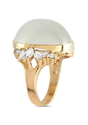 LB Exclusive diamond and moonstone ring - Gold