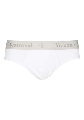 Vivienne Westwood logo-band cotton-blend briefs (set of three) - Grey