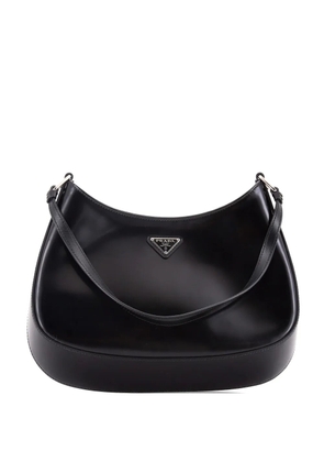 Prada Pre-Owned Cleo Shoulder Bag Spazzolato Leather Medium hobo bag - Black
