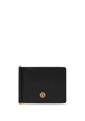 Versace Medusa Biggie leather clip wallet - Black