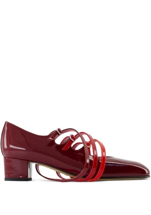 Carel Paris Spaghetti patent leather pumps - Brown