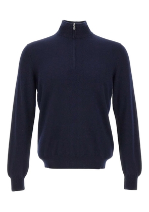 Gran Sasso half-zip turtleneck sweater - Blue