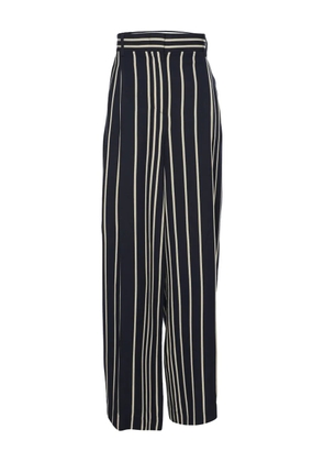 Max Mara striped-pattern trousers - Blue