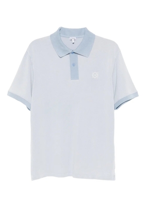 LOEWE embroidered-logo polo shirt - Blue