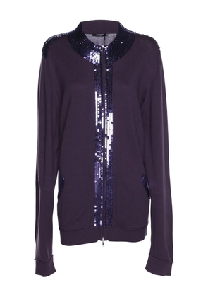Marina Rinaldi sequins-embellished cardigan - Purple