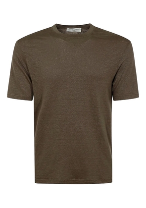 Filippo De Laurentiis short-sleeve linen T-shirt - Brown