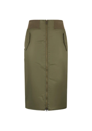 Valentino Garavani full-zip midi skirt - Green