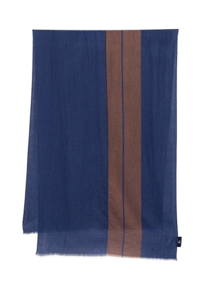 N.Peal geo pashmina scarf - Blue