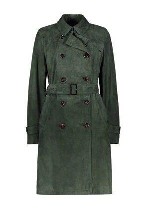 Moorer Avignon sude trench coat - Green
