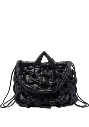 Vic Matie bow-quilted tote bag - Black