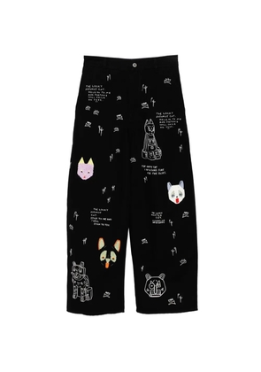 LOEWE x Louis Wain cotton trousers - Black