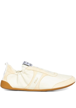 Chloé lace-up logo sneakers - Neutrals