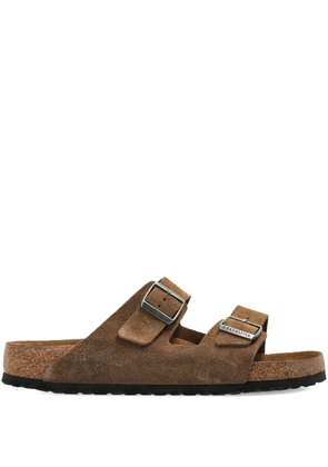 Birkenstock Arizona double-buckle suede sandals - Brown