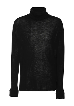 Balmain Pre-Owned wool turtleneck sweater - Black
