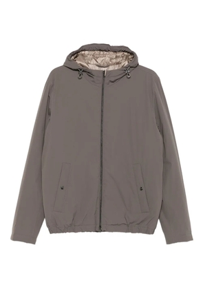 Herno hooded zip-front jacket - Brown