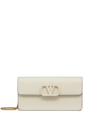 Valentino Garavani VLogo Signature wallet on chain - Neutrals