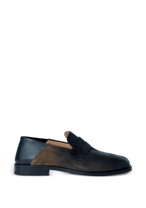 Maison Margiela gradient penny leather loafers - Black