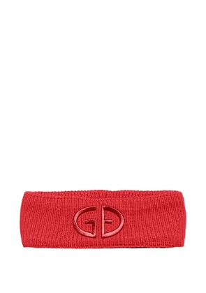 Goldbergh logo-embroidered knitted headband