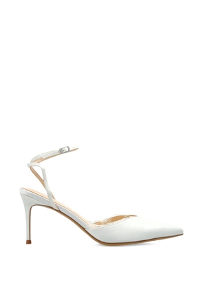 BLACK SUEDE STUDIO lace 80 pumps - White