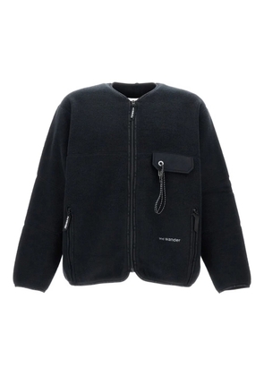and Wander zip fleece sweater - Black