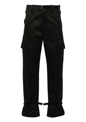 sacai belted cargo pants - Black