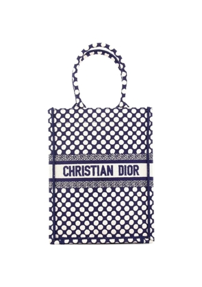 Christian Dior Pre-Owned Book Printed Canvas Vertical tote bag - Blue