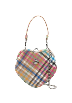 Vivienne Westwood Belle Heart checked tote bag - Pink