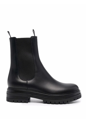 Gianvito Rossi chunky leather Chelsea boots - Black