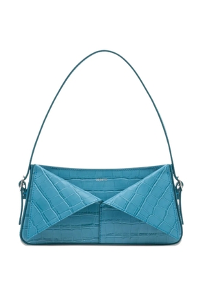 Coperni crocodile-effect belt handbag - Blue