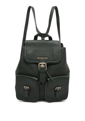 Michael Michael Kors flap leather backpack - Green