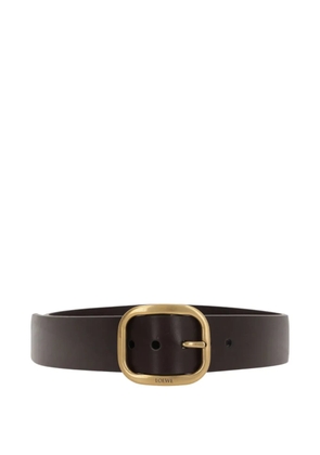 LOEWE buckled leather belt - Brown