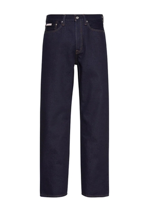 Calvin Klein logo-appliqué straight-leg jeans - Blue