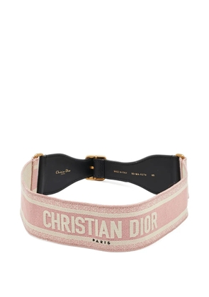 Christian Dior Pre-Owned logo belt - Pink