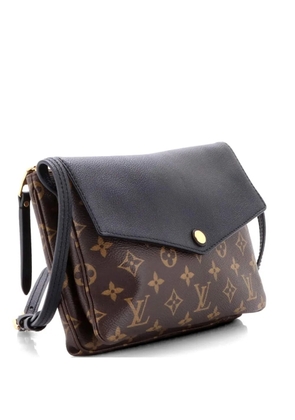 Louis Vuitton Pre-Owned Twice Handbag Monogram Canvas and Leather crossbody bag - Black